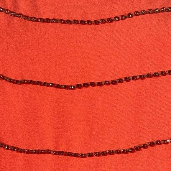 Sam Edelman Women's Rhinestone Spaghetti Strap Tank Tops Orange Size Small - Picture 5 of 12